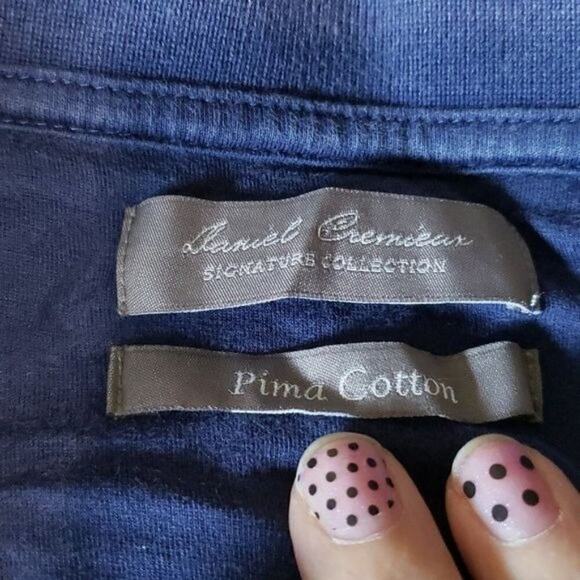 Daniel Cremieux Signature Pima Cotton Stripe Short Sleeve Polo Shirt Large L - Picture 2 of 5